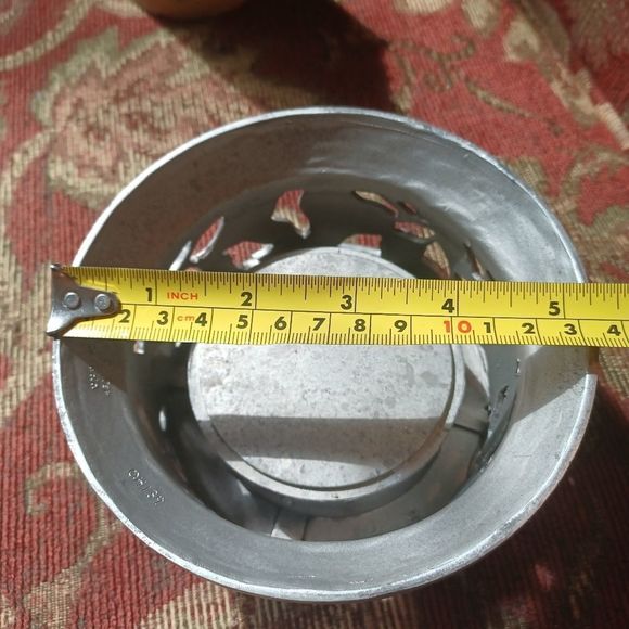 vintage candle holder. Pewter, heavy, pears, Signed Seagull 1998 Etain Canada - Picture 3 of 14